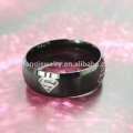 Metall Superman schwarzen Ring, Superman Verlobungsring Schmuck